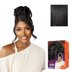 image:imageSensationnel Lulu Bun Updo HairextensionsUnit 121 JETBLACK1 JETBLACK