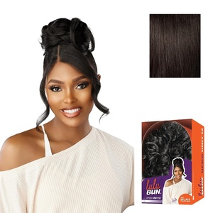image:imageSensationnel Lulu Bun Updo HairextensionsUnit 121 JETBLACK2 DARKBROWN