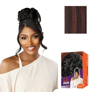 image:imageSensationnel Lulu Bun Updo HairextensionsUnit 121 JETBLACKF1B350