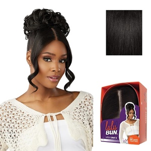 image:imageSensationnel Lulu Bun Updo HairextensionsUnit 31 JETBLACK1B OFFBLACK