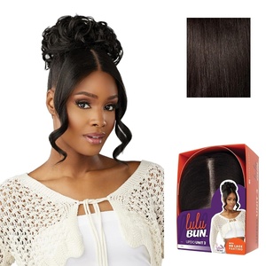 image:imageSensationnel Lulu Bun Updo HairextensionsUnit 31 JETBLACK2 DARKBROWN
