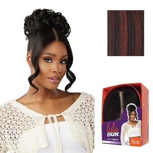 image:imageSensationnel Lulu Bun Updo HairextensionsUnit 31 JETBLACKF1B350