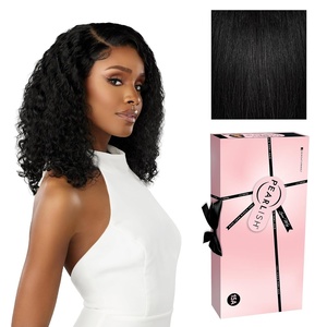 image:imageSensationnel Pearlish 13x4 Lace Frontal WigItalian Curl 16 Inch NATURALNATURALBLACK