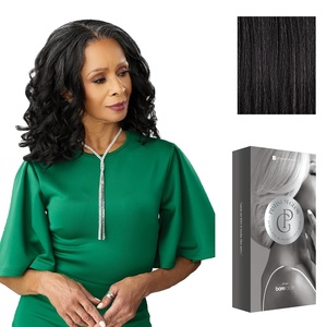 image:imageSensationnel Platinum Glow 13x6 WigCoraline 1 JETBLACKSLATEGRAY