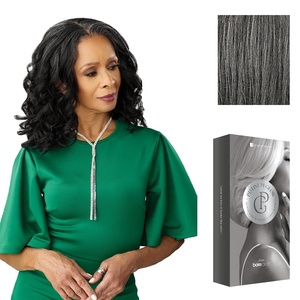 image:imageSensationnel Platinum Glow 13x6 WigCoraline 1 JETBLACKSTEELGRAY