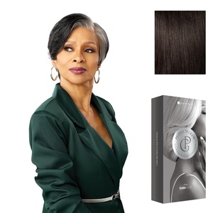 image:imageSensationnel Platinum Glow 13x6 WigMarceline 1 JETBLACK2 DARKBROWN