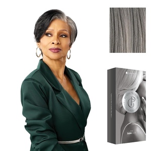 image:imageSensationnel Platinum Glow 13x6 WigMarceline 1 JETBLACKSILVERSTORM