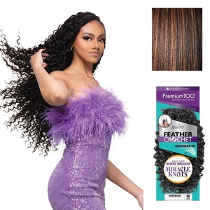 image:imageSensationnel PremiumToo Feather Crochet BraidsBohemian14in 1 JETBLACKS1B30