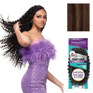 image:imageSensationnel PremiumToo Feather Crochet BraidsBohemian14in 1 JETBLACKS430