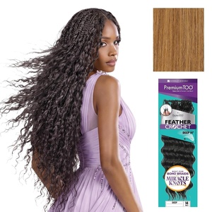 image:imageSensationnel PremiumToo Feather Crochet BraidsDeep14in 1 JETBLACK27 HONEYBLONDE