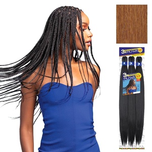 image:imageSensationnel Ruwa Prestretched Braiding Hair3X 54 Inch1 pack 1 JETBLACK30 LIGHTAUBURN