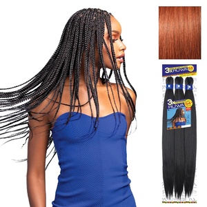 image:imageSensationnel Ruwa Prestretched Braiding Hair3X 54 Inch1 pack 1 JETBLACK350 COPPERRED
