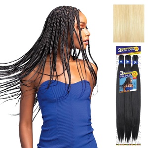 image:imageSensationnel Ruwa Prestretched Braiding Hair3X 54 Inch1 pack 1 JETBLACK613 BLONDE