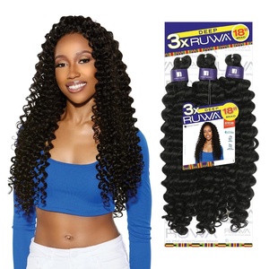 image:imageSensationnel Ruwa Prestretched Braiding Hair3X Deep 18in1pk 1 JETBLACK1 JETBLACK