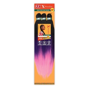 image:imageSensationnel XPression Prestretched Braids3X 58in1pk 1B OFFBLACK3T1BPURPLEPINK