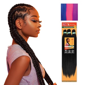 image:imageSensationnel XPression Prestretched Braids3X 58in1pk 1B OFFBLACKNBLUENPINKNPURPLE