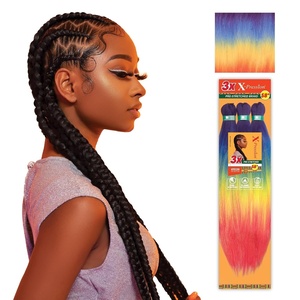 image:imageSensationnel XPression Prestretched Braids3X 58in1pk 1B OFFBLACKRAINBOW