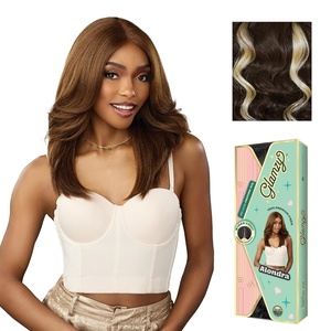 image:imageSensationnel Glamzy Lace Part WigAlondra 1 JETBLACKMPCARAMEL
