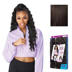 image:imageSensationnel Instant Updown Halfwig Ponylud 9 1 JETBLACK2 DARKBROWN