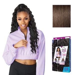 image:imageSensationnel Instant Updown Halfwig Ponylud 9 1 JETBLACK4 MEDBROWN