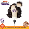 image:imageSensationnel CKCO Kinkyedges WigKinky Barrel Curl 12 Inch 1 JETBLACKM44