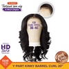 image:imageSensationnel CKCO Kinkyedges WigKinky Barrel Curl 20 Inch 1 JETBLACKF1B30