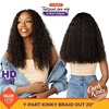 image:imageSensationnel CKCO Kinkyedges WigKinky Braid Out 20 Inch 1 JETBLACK2 DARKBROWN