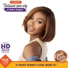 image:imageSensationnel CKCO Kinkyedges WigKinky Chic Bob 12 Inch 1 JETBLACK2 DARKBROWN