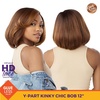 image:imageSensationnel CKCO Kinkyedges WigKinky Chic Bob 12 Inch 1 JETBLACKM44