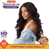 image:imageSensationnel CKCO Kinkyedges WigKinky Loose Spiral 24 Inch 1 JETBLACKBALAYAGECHOCOLATE