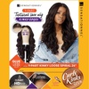 image:imageSensationnel CKCO Kinkyedges WigKinky Loose Spiral 24 Inch 1 JETBLACKBALAYAGECHOCOLATE
