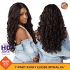 image:imageSensationnel CKCO Kinkyedges WigKinky Loose Spiral 24 Inch 1 JETBLACKBALAYAGECOPPER