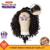 image:imageSensationnel CKCO Kinkyedges WigKinky Ringlet Curl 14 Inch 1 JETBLACKF1B27