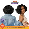 image:imageSensationnel CKCO Kinkyedges WigKinky Roller Set 10 Inch 1 JETBLACKBALAYAGESUNKISSED