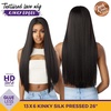 image:imageSensationnel CKCO Kinkyedges WigKinky Silk Pressed 26 Inch 1 JETBLACKBALAYAGECOPPER