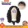 image:imageSensationnel CKCO Kinkyedges WigKinky Spiral Curl 14 Inch 1 JETBLACKBALAYAGEGOLD