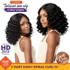 image:imageSensationnel CKCO Kinkyedges WigKinky Spiral Curl 14 Inch 1 JETBLACKBALAYAGEGOLD