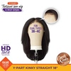 image:imageSensationnel CKCO Kinkyedges WigKinky Straight 18 Inch 1 JETBLACKF1B30