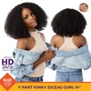 image:imageSensationnel CKCO Kinkyedges WigKinky Zigzag Curl 14 Inch 1 JETBLACK1 JETBLACK