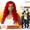 image:imageSensationnel CKCO Synthetic BundleGlam Body14 16 18 inch 1 JETBLACKAPPLERED