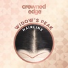 image:imageSensationnel Crowned Edge Widows Peak Wig Euro Body 28 Inch 1 JETBLACK1B OFFBLACK