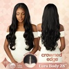 image:imageSensationnel Crowned Edge Widows Peak Wig Euro Body 28 Inch 1 JETBLACKCHOCOLATECOPPER