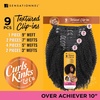 image:imageSensationnel Curls Kinksandco Clip inOver Achiever 10 Inch1 JETBLACK4 MEDBROWN