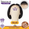 image:imageSensationnel Curls Kinksandco Kinkyedges WigKinky Bob 9 Inch 1 JETBLACKBALAYAGEHAZELNUT