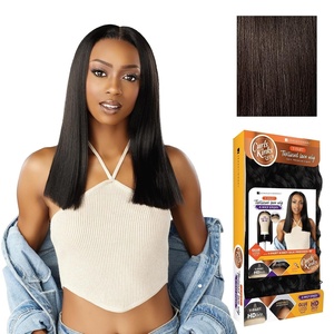 image:imageSensationnel CKCO Kinkyedges WigKinky Silk Pressed 18 Inch 1 JETBLACK2 DARKBROWN