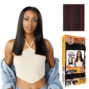 image:imageSensationnel CKCO Kinkyedges WigKinky Silk Pressed 18 Inch 1 JETBLACKF1BBG