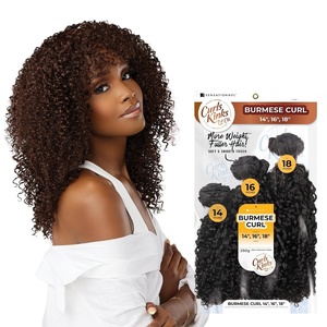 image:imageSensationnel CKCO Synthetic BundleBurmese Curl14 16 18 inch 1 JETBLACKS1B30