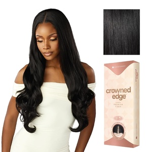 image:imageSensationnel Crowned Edge Widows Peak Wig Euro Body 28 Inch 1 JETBLACK1B OFFBLACK