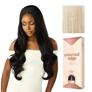 image:imageSensationnel Crowned Edge Widows Peak Wig Euro Body 28 Inch 1 JETBLACKVANILLABLONDE