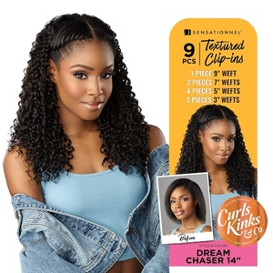 image:imageSensationnel Curls Kinksandco Clip inDream Chaser 14 Inch1 JETBLACKT2BG
